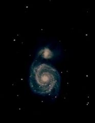 M51 Wirlpool GalaxyWith a Meade DSI 2 Colour (Unguided).Constellation Canes Venatici