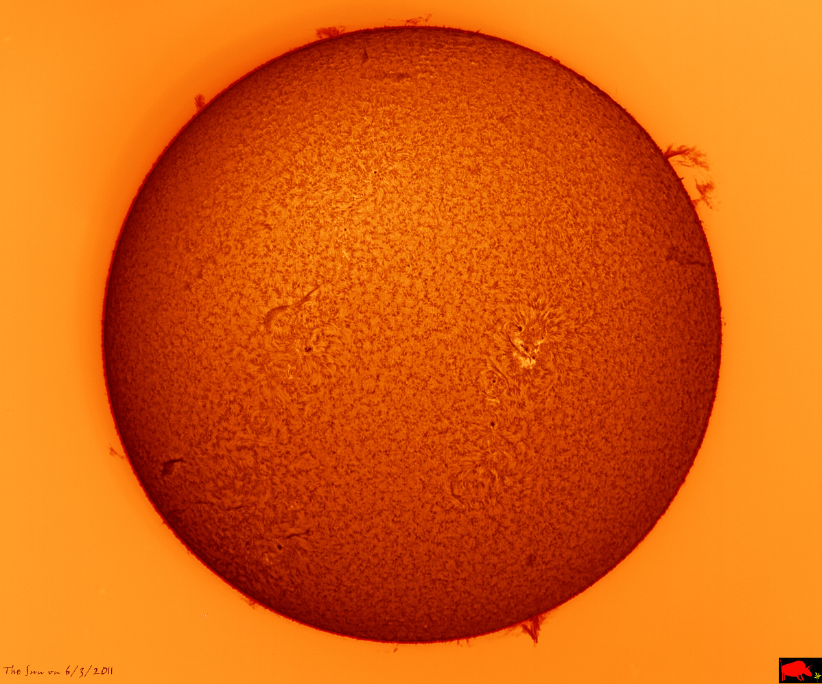 Solar disk from 6/3/2011