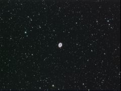 M57 - Ring Nebula IIRC 20 x 2min subs each in R G & B(IC 1296 is visible to the upper left of M57)Will one day do this at a more appropriate image scale.