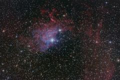 Flaming Star Nebula, with more data> 21x120s + 20x240s, unguided> Canon 450D> Skywatcher 150 PDS
