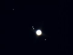 Jupiter, Io, Europa, Ganymede and Callisto