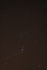 Orion and a plane