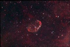 Crescent Nebula NGC 6888 51 Frame Stack