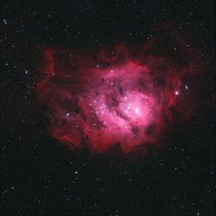 Lagoon Nebula, with the focal reducer.