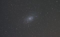 M33 - 12 x 60 sec subs + darks... great clear skies and then thick cloud put an end to it :(