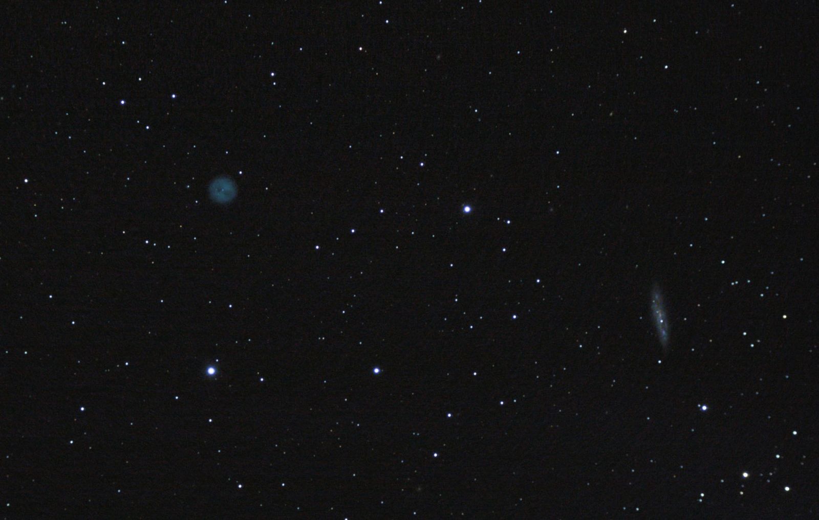 M97 Owl Nebula   M108 Galaxy Wide 28 Frames   15m08s   Cropped, Small PS CS5