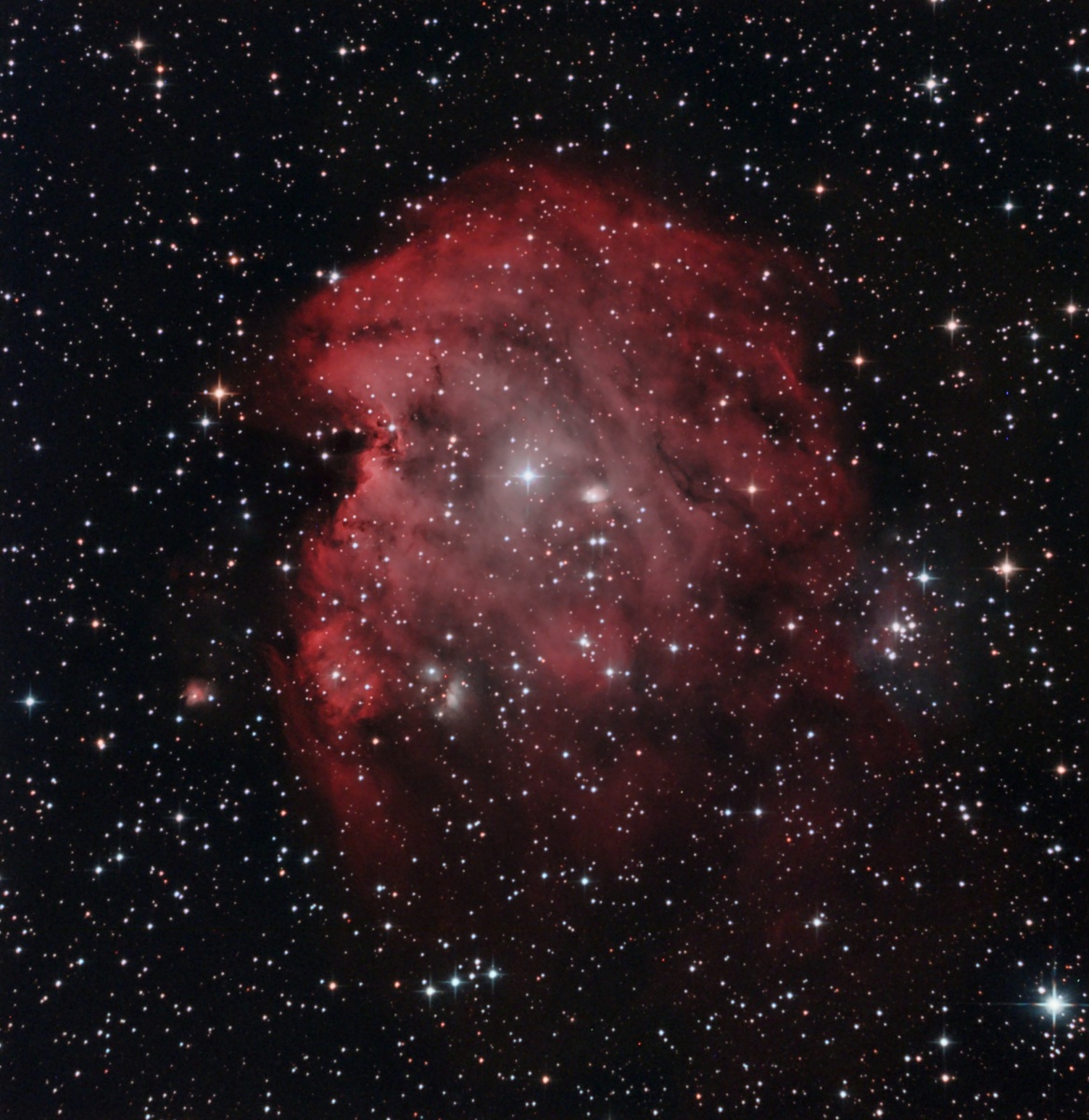 Monkey Head Nebula

Skywatcher Quattro 10" CF
QHY8
2 hours 50 min in 10 minute exposures.