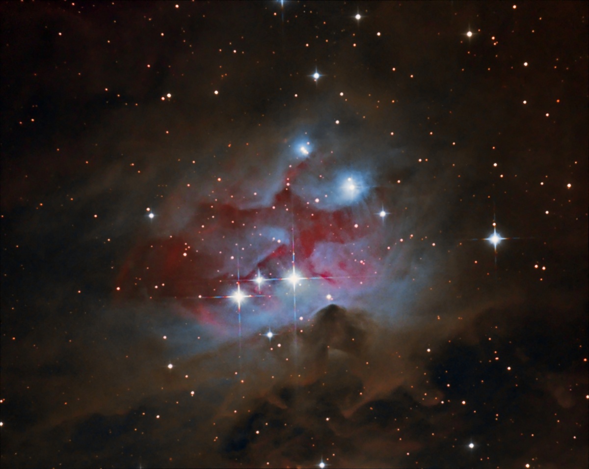 The Running Man Nebula 10" Quattro + QHY8 Jan2012 (14x900)