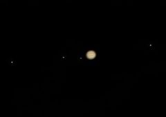 Jupiter & the Big Four (L-R: Callisto, Io, Europa, Ganymede), 25/09/11