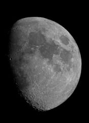 Gibbous Moon (9 days old) 6/10/2011