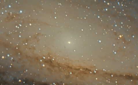 m31 core close up, cropped from the full scale image