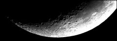 Moon mosaic 28.1.2012 ~18.10From right to leftCrater Langrenus 132 kmCrater Vendelinus 147 kmCrater Petavius 177 kmCrater Snellius 83 kmCrater Stevinus 75 kmCrater Furnerius 125 kmThe triple combination besides C. Langrenus are:C. Atwo