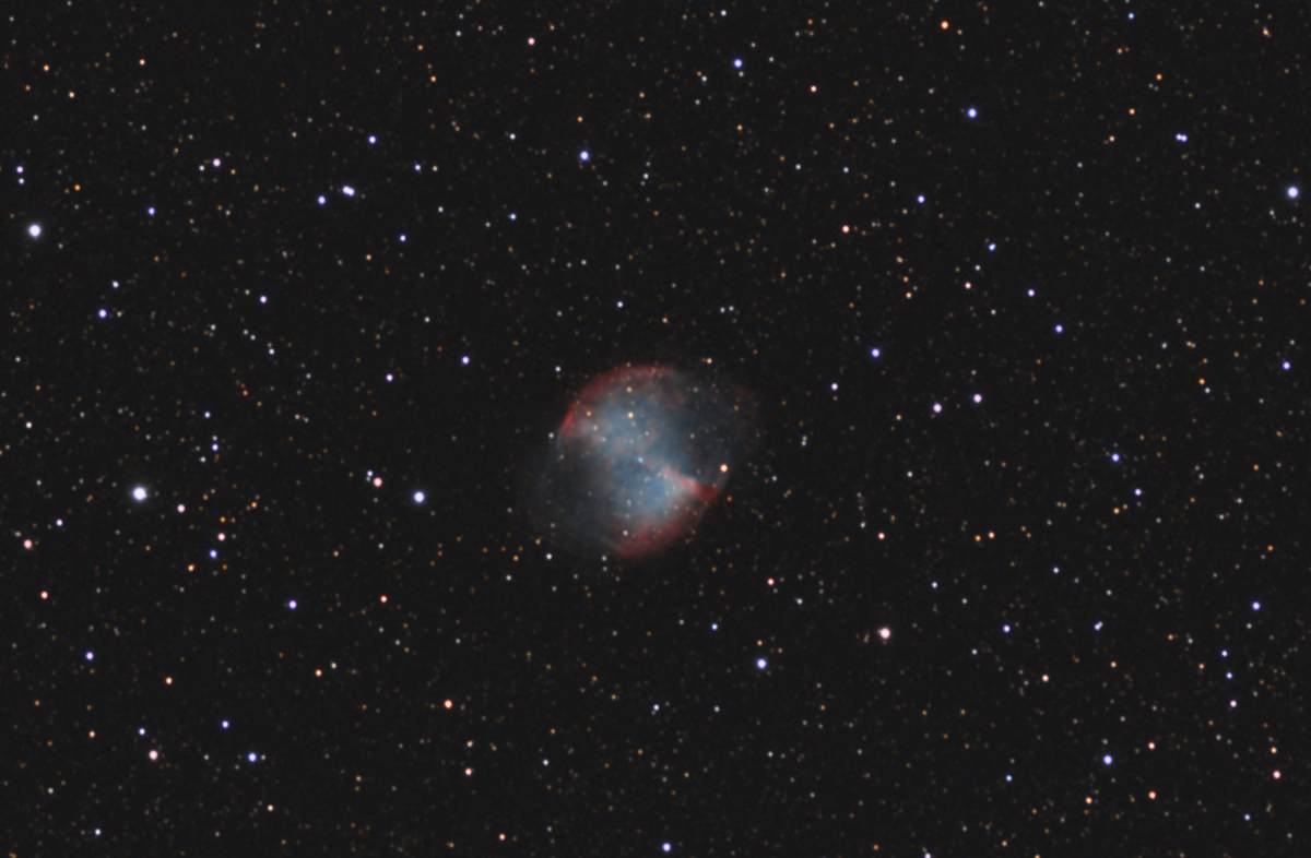 M27 Dumbbell Nebula crop