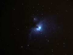 m42 4th try,   Sky watcher 102mm F5 equator EQU3 pro mount, Olypmus 410e, out side, tracking. Dark Site, No moon and very cold -3 degs.
