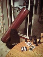 My Orion XT8 Telescope just before going out on a cold evening!