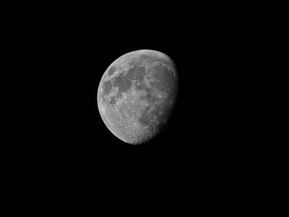 My First Moon pic taken 3/2/2012 using a Sony NEX-5 held at the eye piece lol !