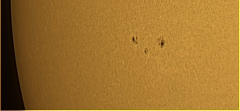 solar sunspots 1 11pm colour 8th sept