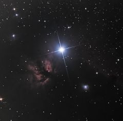 flame nebula And horsehead nebula
