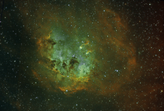 IC410 sharpened with a selective high pass filter