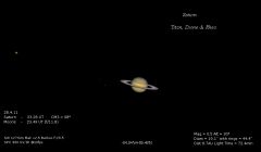 Saturn + Moons 28.4.11