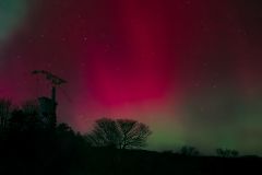Aurora over Brimham Rocks, North Yorkshire