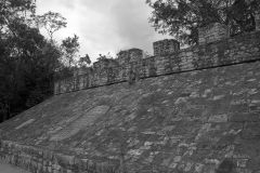 Mesoamerican ballgame at Mayan ruins