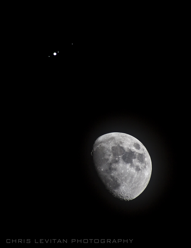Jupiter And The moon convergence Jan 21st 2013