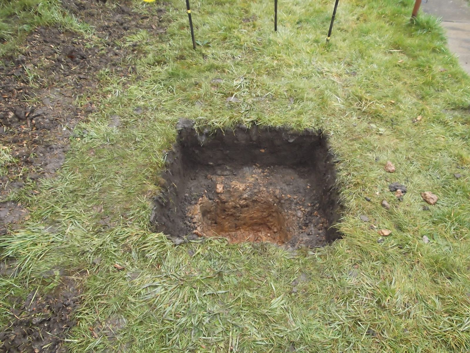 Hole dug out