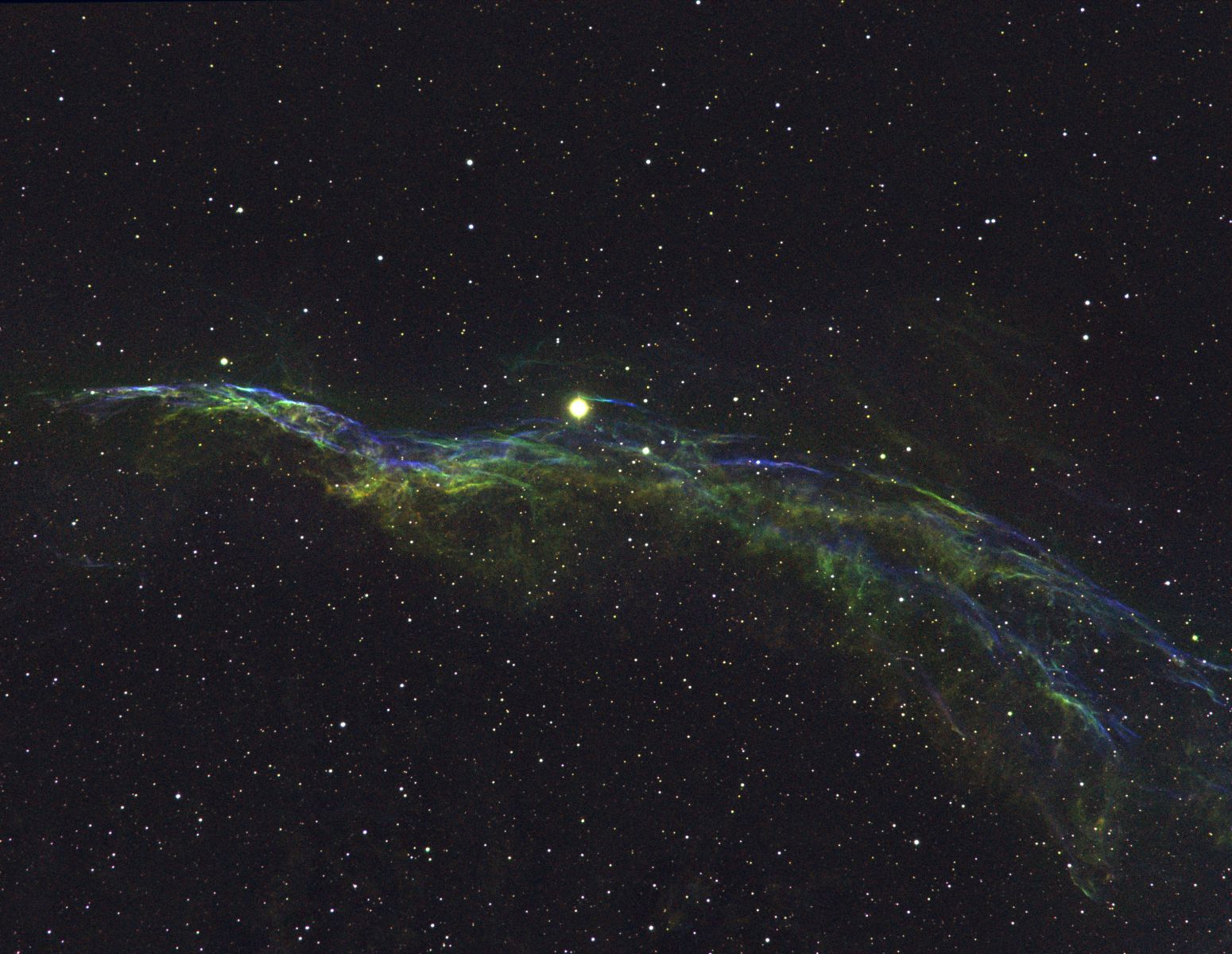 NGC6960 Witches Broom SIIHaOIII