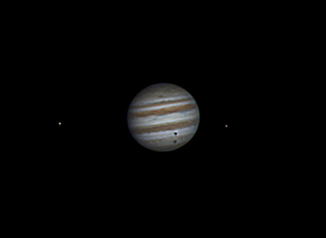 Jupiter with Europa and Ganymede transit