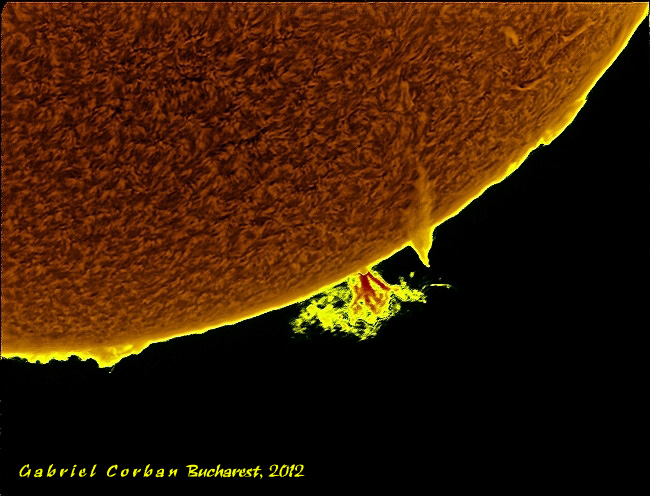 A prominence and  a filaprom