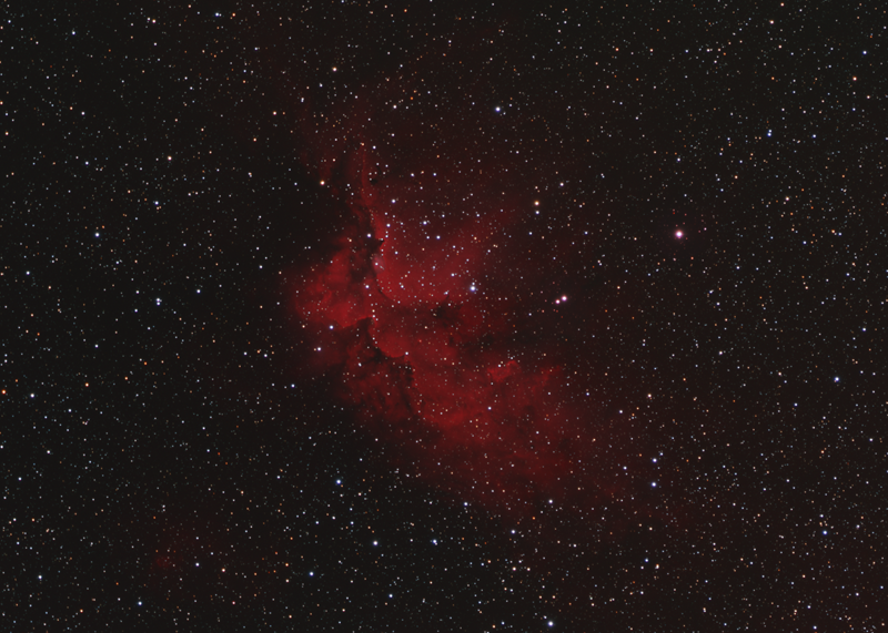 NGC 7380  Wizard Nebula HaRGB closer crop