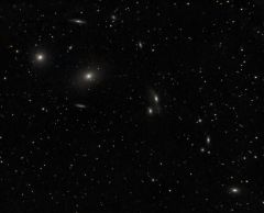 Markarian's chain of galaxies in the Virgo cluster