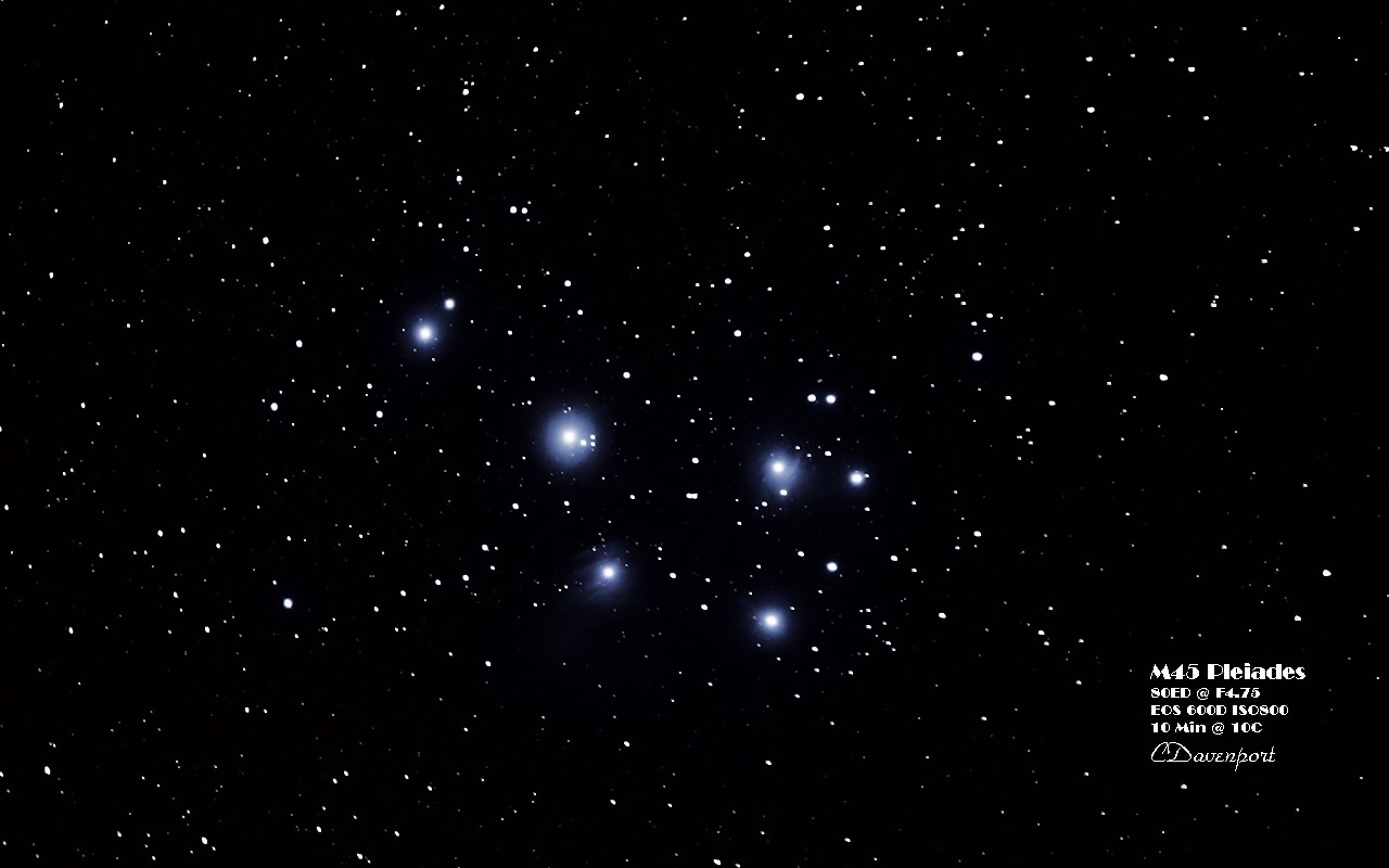 The Seven Sisters - M45 Pleiades