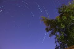 Star trail at the back of my house