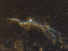 NGC 6960 Veil 7x900  SW120 3x1200 QSI SW ED80 Hubble 2