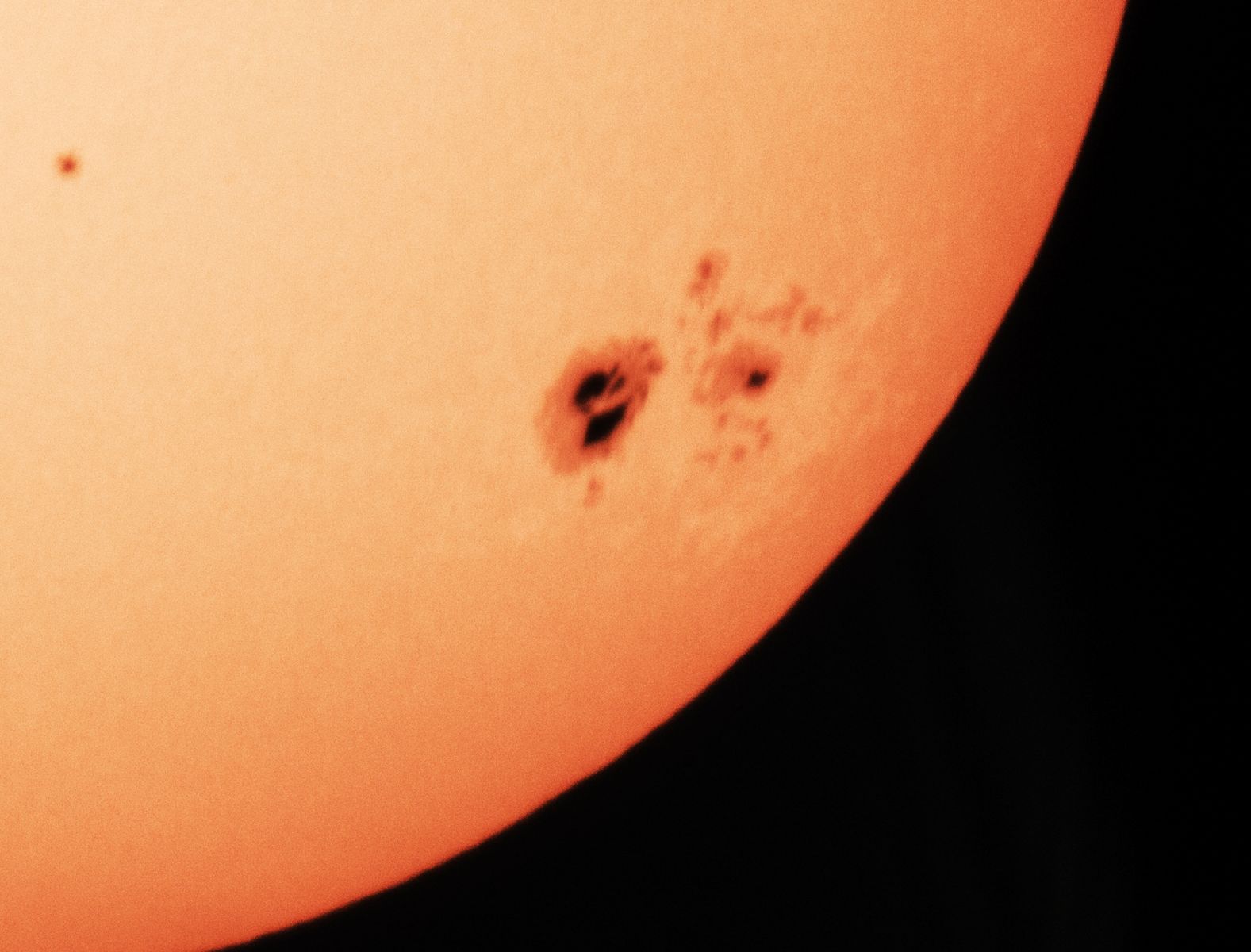 Sunspots Close Up