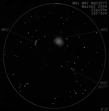 Messier 81 82,n3077 22x100sNeg