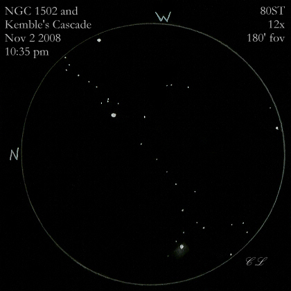 NGC 1502 and Kemble's Cascade neg