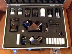 Flight Case with EP's, Star Diagonals, Filters and Accessories