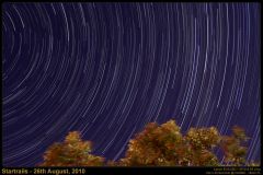 Startrails - 26th August, 2010
192 x 30 Seconds @ ISO800, Canon 50D + EFS18-55 Lens @ 18mm FL