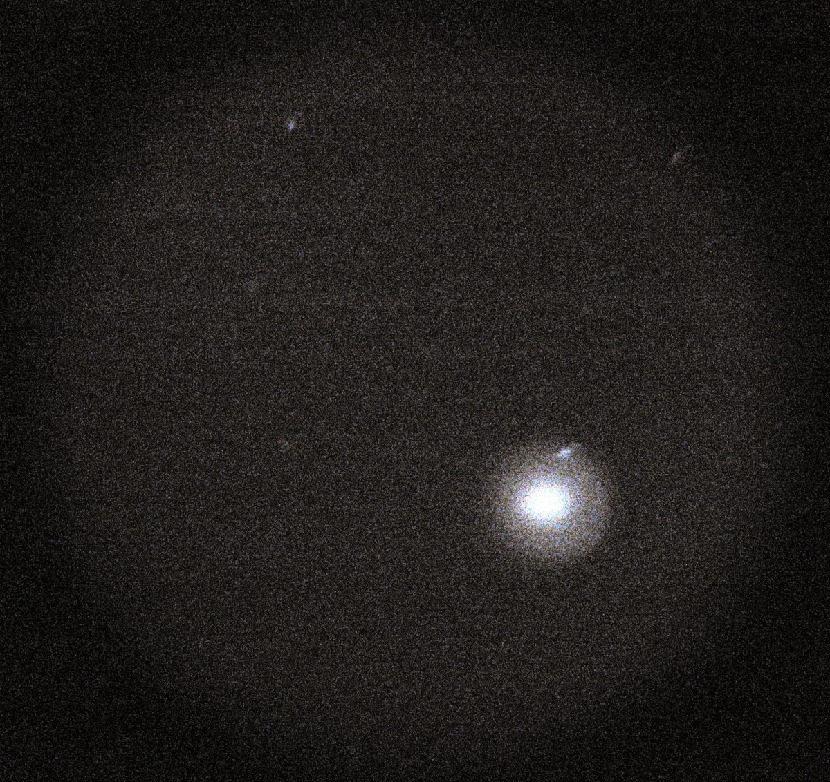 Comet Holmes through telescope