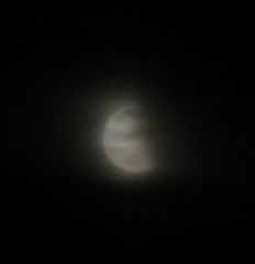 cloudy lunar eclipse