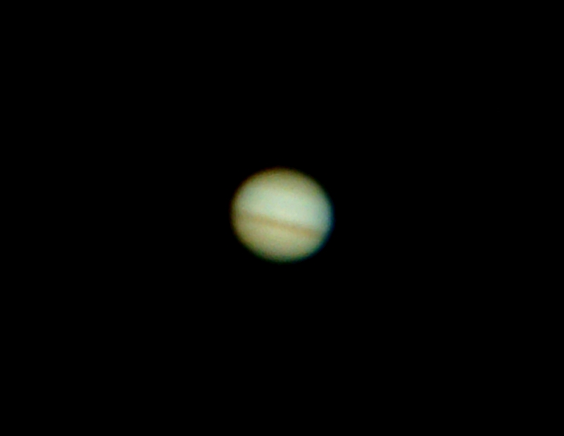 Jupiter taken with a Skywatcher 200 and a Fuji Finepix S602