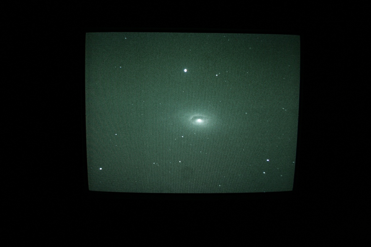 Live TV image of M64 the Black Eye Galaxy