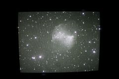 TV image of M27 the Dumbbell Nebula
