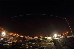 The ISS over Cemaes Harbour 291011