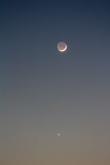 Moon and Venus 
SGL 5 star party April 2010