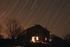 Les Granges star trails over house

March 2010