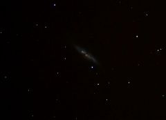 cigar galaxy taken with Meade 127 APO2x4 min subs & 1 dark - cloud stopped play